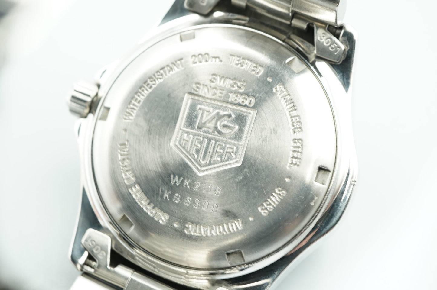 Vintage TAG HEUER 2000 Series Classic WK2116 Automa Silver 39mm Mens Watch