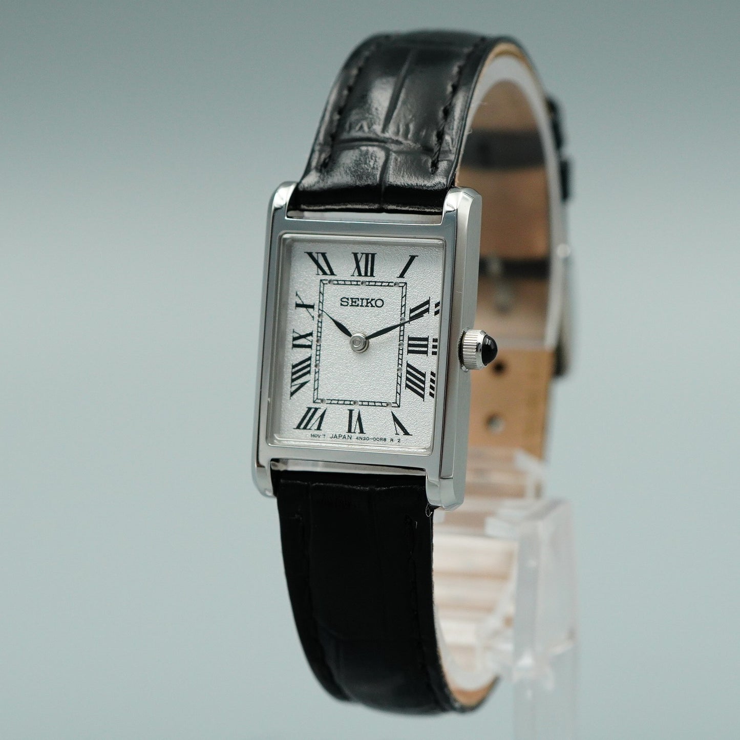 *MINT* Box & Paper SEIKO 4N30-00H0 Quartz Silver Dial Square 19mm Women Watch