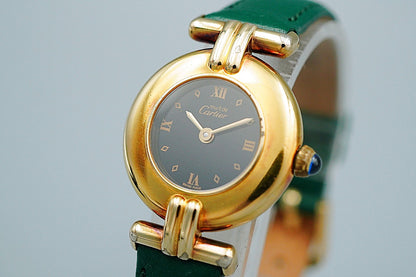 *NEAR MINT* Vintage Cartier Must de Cartier Colisee 590002 Qz 24mm Women Watch
