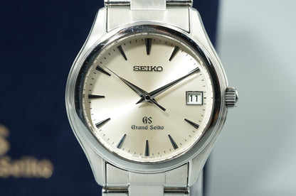*TOP MINT* SEIKO Grand 9F62-0A10 Quartz Silver Dial Round 35mm Mens Watch