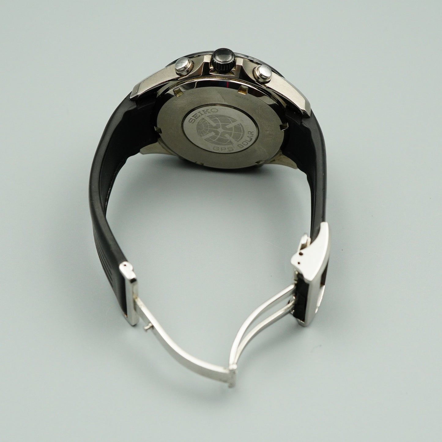 *Exc+5 in Box* SEIKO ASTRON  8X82-0AC0 Solar Black Dial Round 45 mm Mens Watch