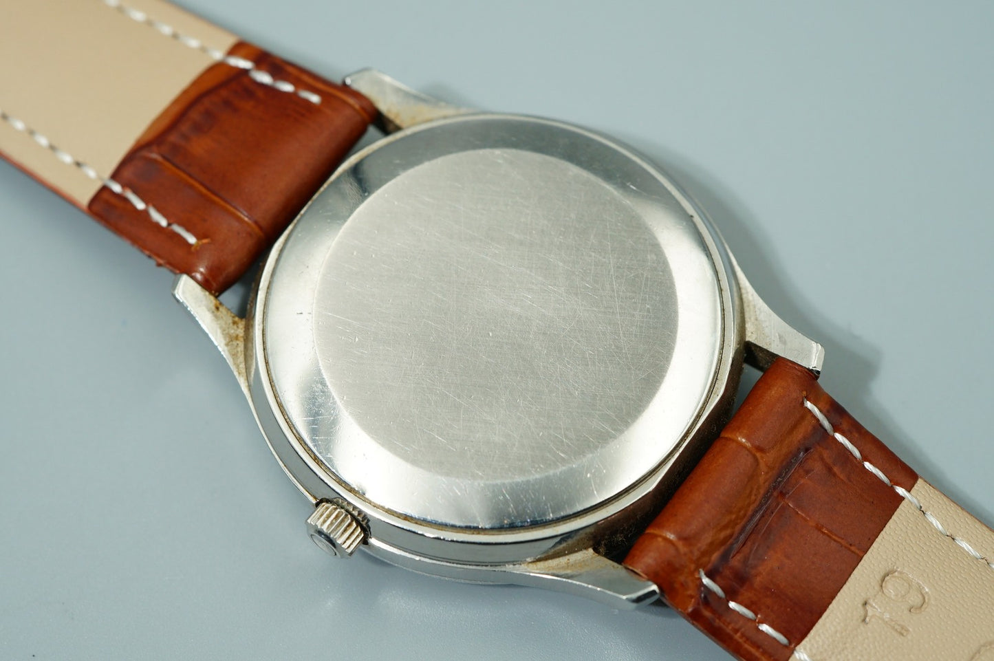 *N MINT* Vintage 1970s OMEGA Seamaster Cal.1342 Qz Silver 35mm Mens Watch