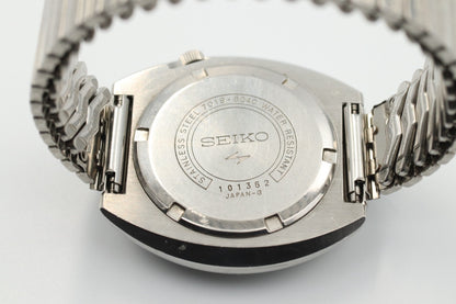 *Exc+4* Vintage SEIKO 5 SPORTS 7019-6040 Automatic Black Dial Mens Watch JAPAN