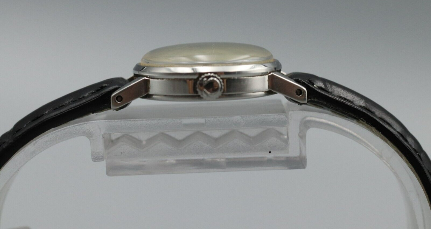 *NEAR MINT* Vintage OMEGA Geneve Cal.620 Hand Winding Silver Dial Women Watch