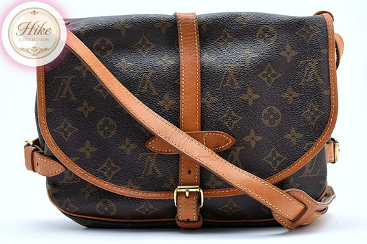 Louis Vuitton Saumur 30 Monogram Shoulder Bag M42256 Authentic Condition *AB*