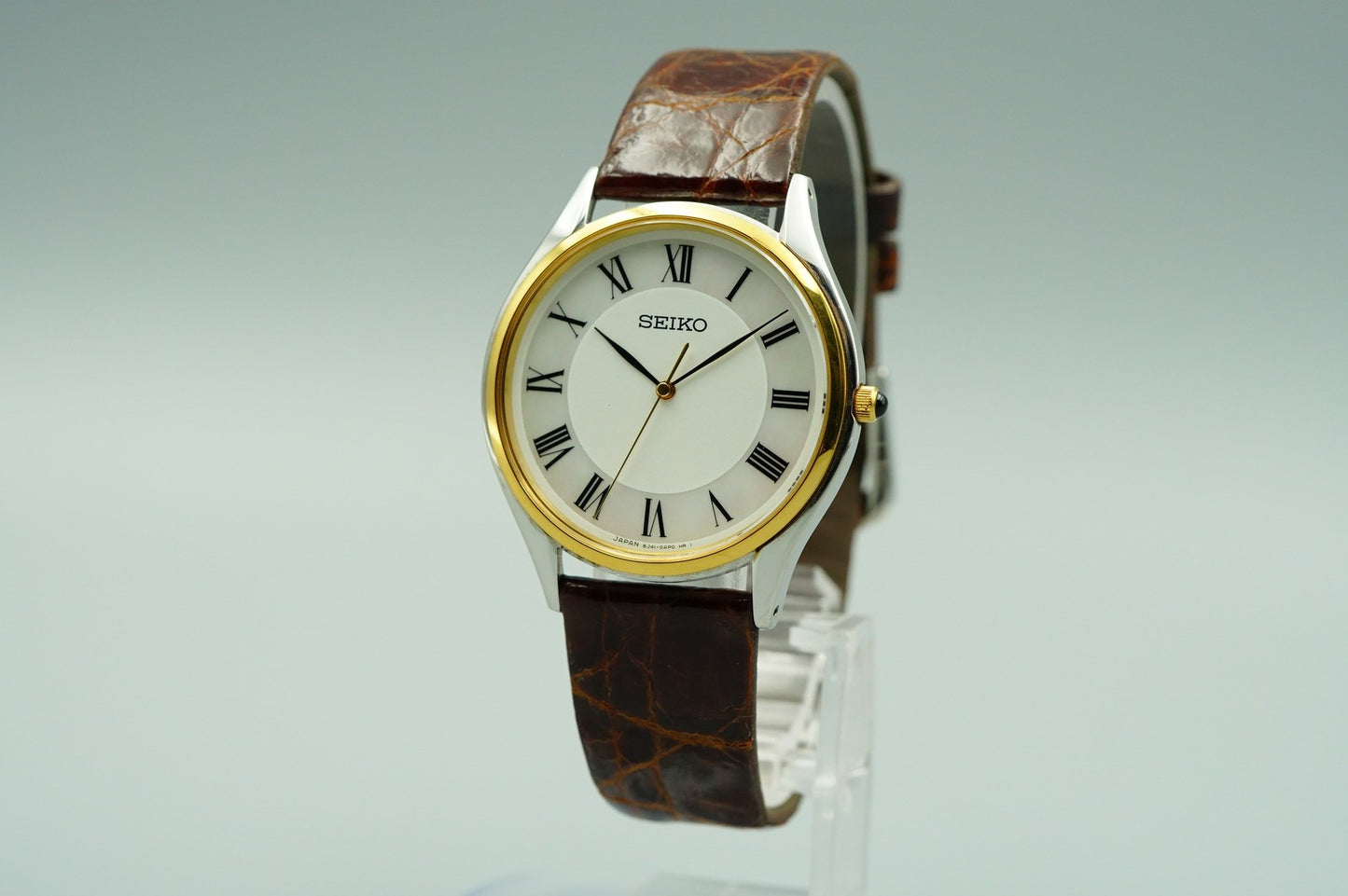 *NEAR MINT* SEIKO Dolce 8J41-0AJ0 Quartz White Dial Round 32mm Mens Watch