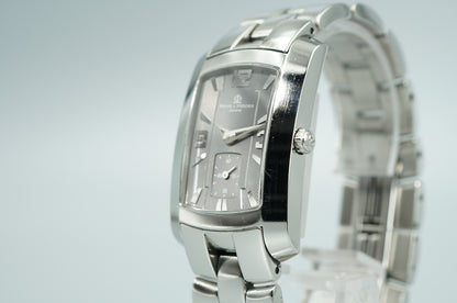 *Exc+5* Vintage 1977 BAUME & MERCIER Hampton 65310 Qz Gray Dial 26mm Mens Watch