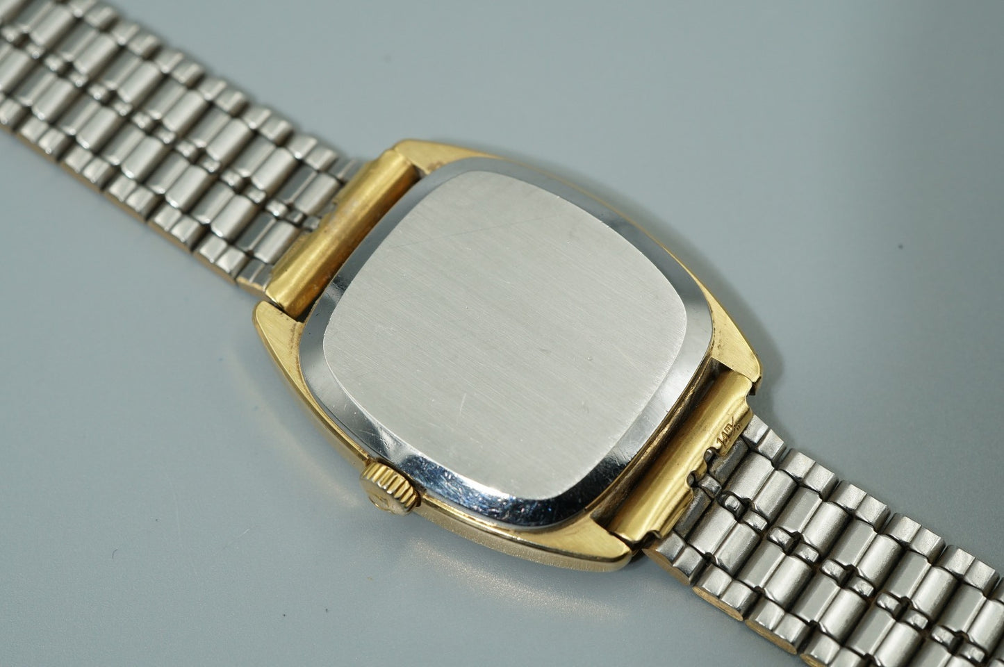 *Exc+5* Vintage 1970s OMEGA De Ville Cal.625 Hand Wind Gold Square Women Watch