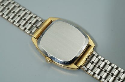 *Exc+5* Vintage 1970s OMEGA De Ville Cal.625 Hand Wind Gold Square Women Watch
