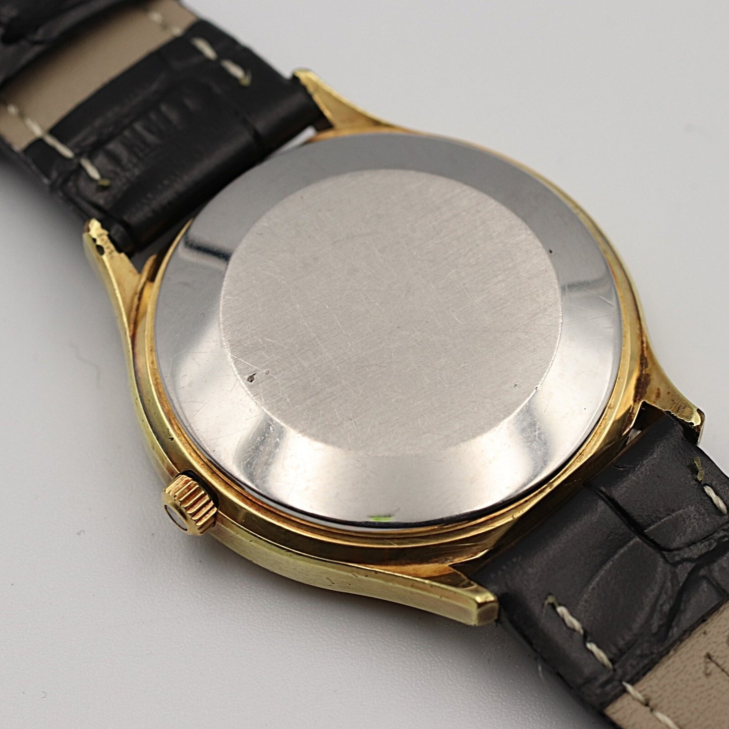 *NEAR MINT* Vintage 1980 OMEGA De Ville Cal.1325 Qz Gold Round 35mm Mens Watch