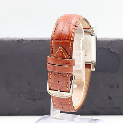 *N MINT* Vintage 1990s LONGINES DolceVita L5.656.4 Qz Silver 27mm Women Watch