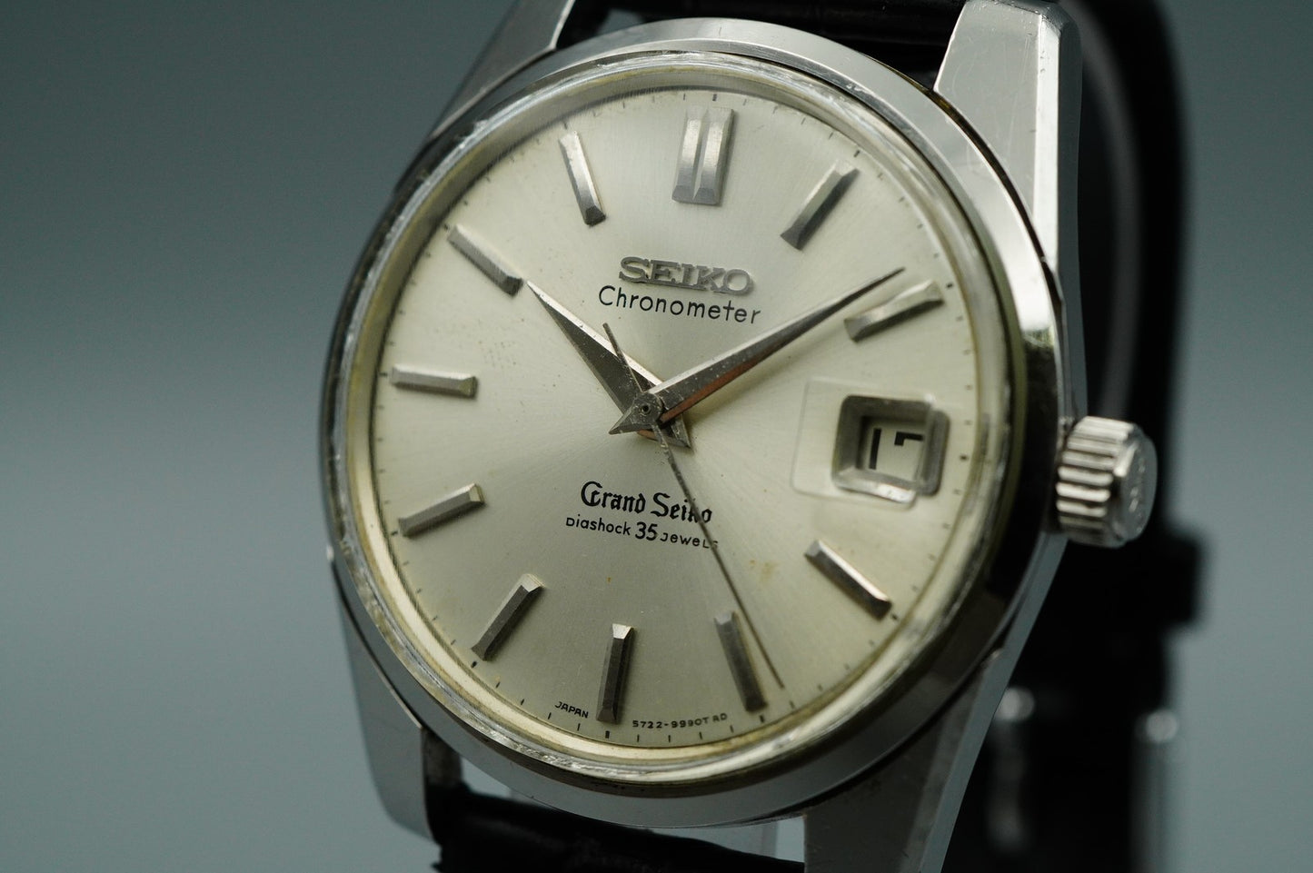Exc+5 1960s SEIKO GRAND SEIKO 43999 Hand Winding Silver Round 36mm Mens Watch