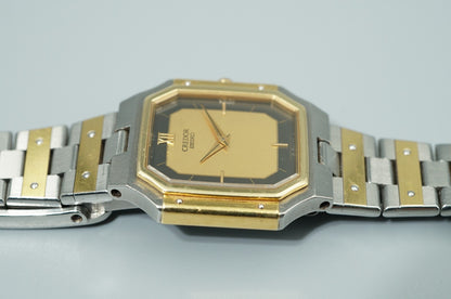 *Exc+5* Vintage SEIKO CREDOR 8420-5360 Quartz Gold Square 23mm Women Watch