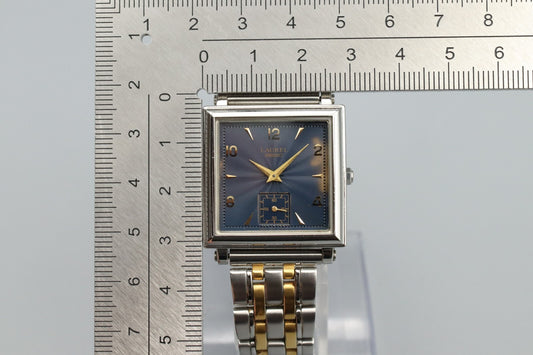 Rare *Exc+5* Vintage SEIKO LAUREL 7N07-5A00 Quartz Navy Small Second Mens Watch