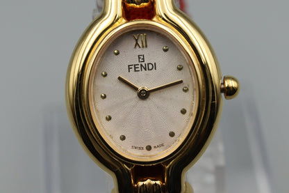 5 Collors [NEAR MINT in Box] FENDI 640L Change Belt Quartz Ladies Watch JAPAN