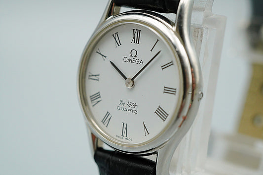 *N MINT* Vintage 1981 OMEGA De Ville Cal.1365 Ref.191.0097 Qz 24mm Women Watch