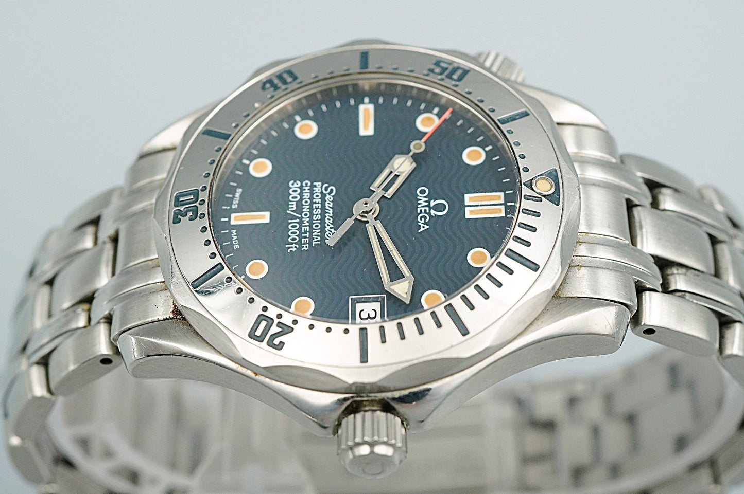 Exc+5 1990s OMEGA Seamaster Cal.1109 Ref.168.1502 Automatic Blue 36mm Mens Watch