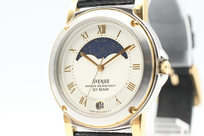 OH *NEAR MINT* Vintage SEIKO AVENUE RESISTANT 6F34-6040 White Dial Mens Watch