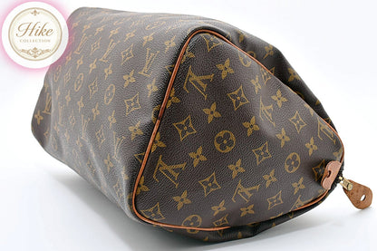 Louis Vuitton Speedy 30 Monogram Brown Handbag M41526 Authentic Condition SA #34