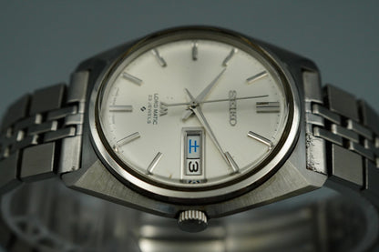N MINT Vintage SEIKO LORD MATIC 5606-7000 Automatic Silver Round 36mm Mens Watch