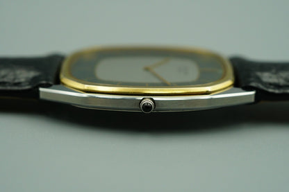 *Exc+5* 14K Vintage 1978 SEIKO CREDOR 6730-5081 Qz Gray Square 29mm Women Watch