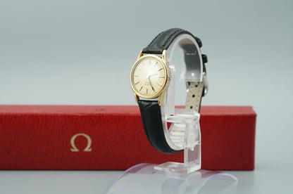 *NEAR MINT* Vintage 1980s OMEGA De Ville Cal.1350 Qz Gold Round 23mm Women Watch