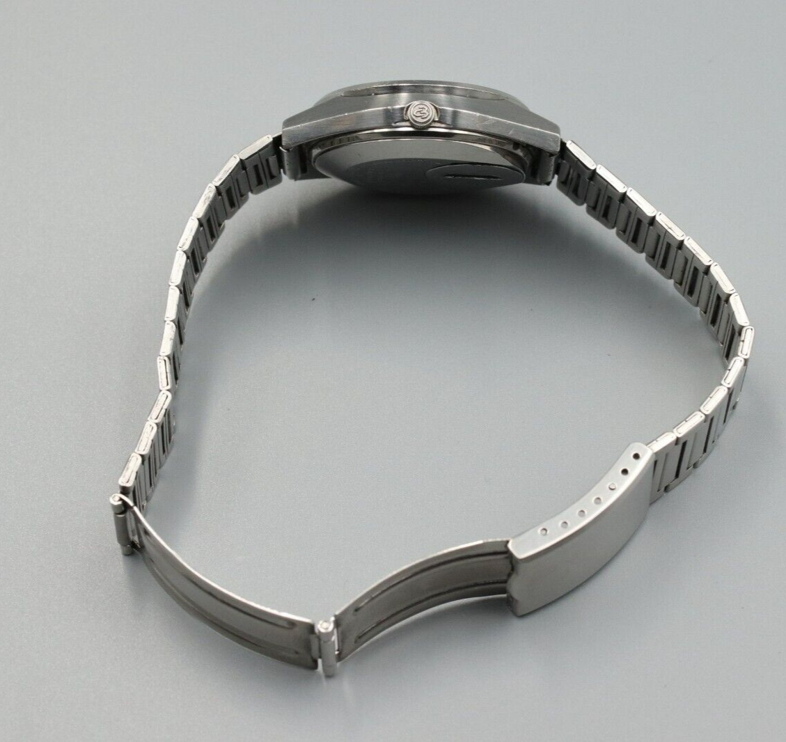 *Exc+4* Vintage SEIKO King 4823-8010 Quartz Silver Dial Day Date Mens Watch