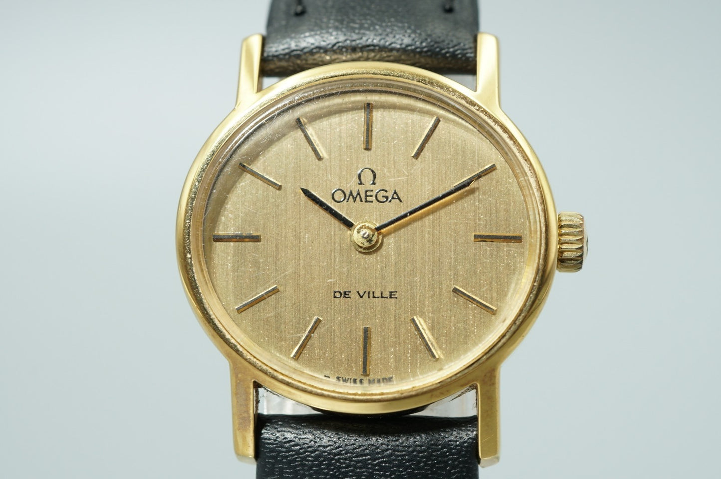 NEAR MINT Vintage 1958 OMEGA De Ville Cal.625 Hand Winding Gold 24mm Women Watch