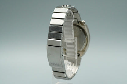 *Exc+5* Vintage SEIKO ALBA V657 6060 Quartz Green Dial Round 41mm Mens Watch