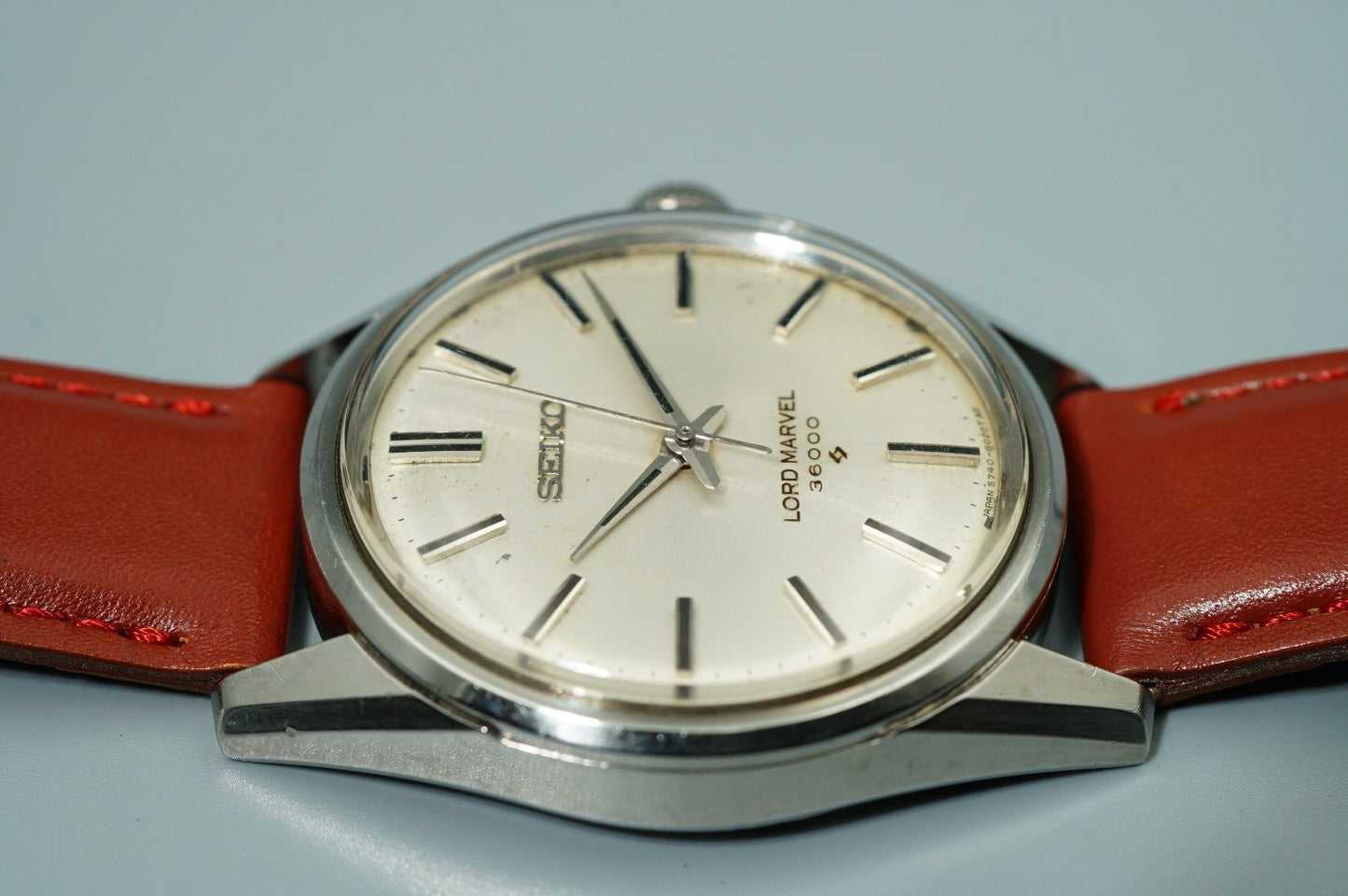 *Exc+5* Vintage 1968 SEIKO Lord marvel 5740-8000 Automa Silver 34mm Mens Watch