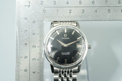 N MINT Vintage 1963 OMEGA Seamaster Cal.562 Automatic Black Dial 34mm Mens Watch