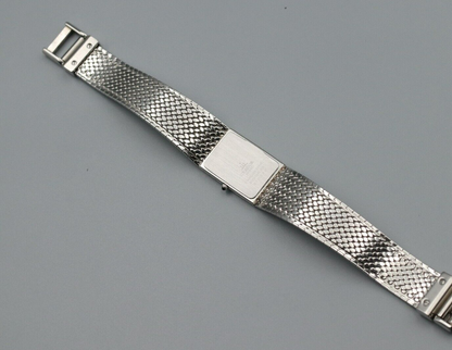 **N MINT* Vintage SEIKO Credor 2F70-5341 Quartz White Dial Rectangle Women Watch
