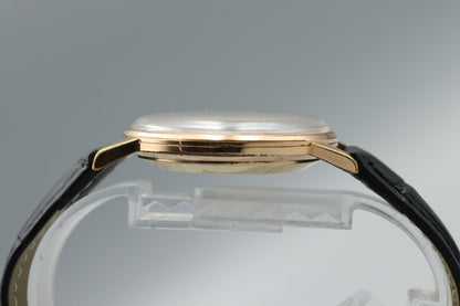 *Exc+5* Vintage SEIKO Crown J15003 Hand Winding Gold Dial 21J Round Mens Watch