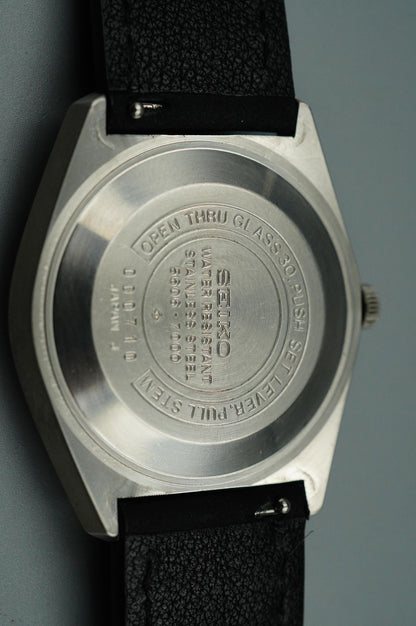 N MINT Vintage SEIKO LORD MATIC 5606-7000 Automatic Silver Round 35mm Mens Watch