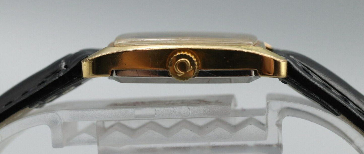 *Exc+5* Vintage OMEGA De Ville Cal.625 HandWinding Brown Dial Square Women Watch