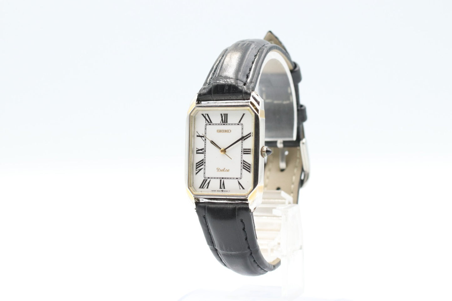 *NEAR MINT* Vintage SEIKO Dolce 5S21-5A10 Quartz White Roman Dial Women Watch