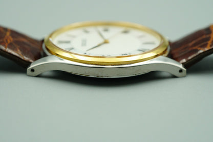 *NEAR MINT* SEIKO Dolce 8J41-0AJ0 Quartz White Dial Round 32mm Mens Watch