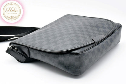 Louis Vuitton Damier Graphite Daniel MM Shoulder Bag N58029 Auth Condition *A*