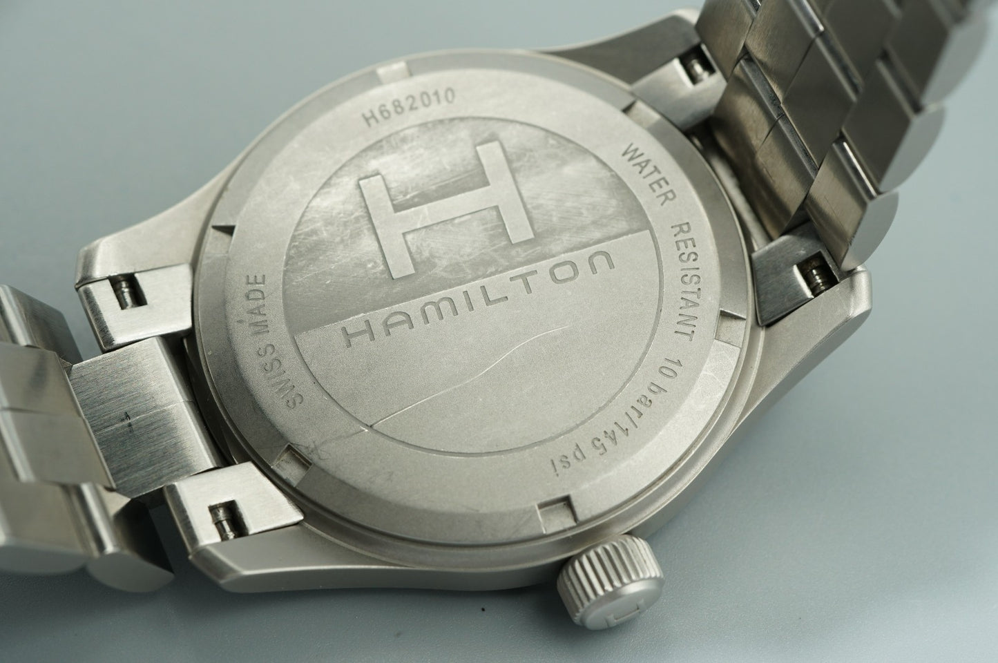 *N MINT* HAMILTON Khaki H682010 Quartz Navy Dial Blue 38mm Date Mens Watch