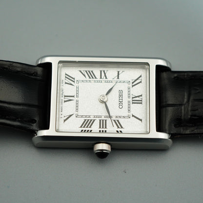 *MINT* Box & Paper SEIKO 4N30-00H0 Quartz Silver Dial Square 19mm Women Watch