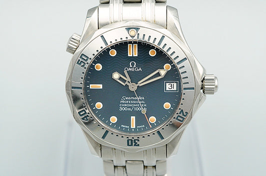 Exc+5 1990s OMEGA Seamaster Cal.1109 Ref.168.1502 Automatic Blue 36mm Mens Watch