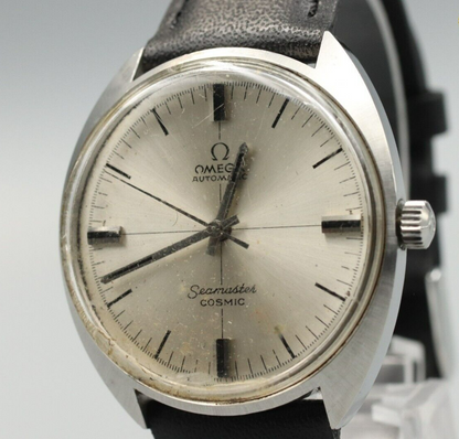 *Exc+4* Vintage OMEGA Seamaster Tool 107 Auto Silver Closs Line Dial Mens Watch