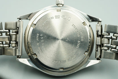 *Exc+4* Vintage 1999 SEIKO SPIRIT 7N43-9080 Quartz Blue Round 36mm Mens Watch