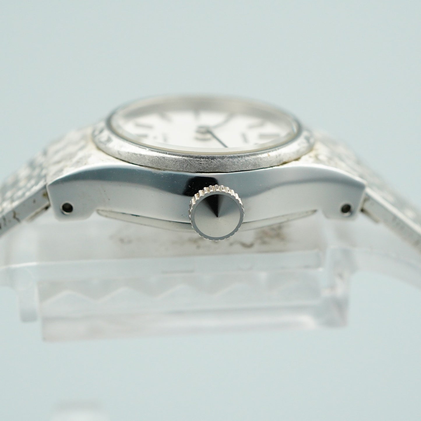 *Exc+5* Vintage 1975 SEIKO HI-BEAT 1120-0120 Hand Wind Silver 19 mm Women Watch