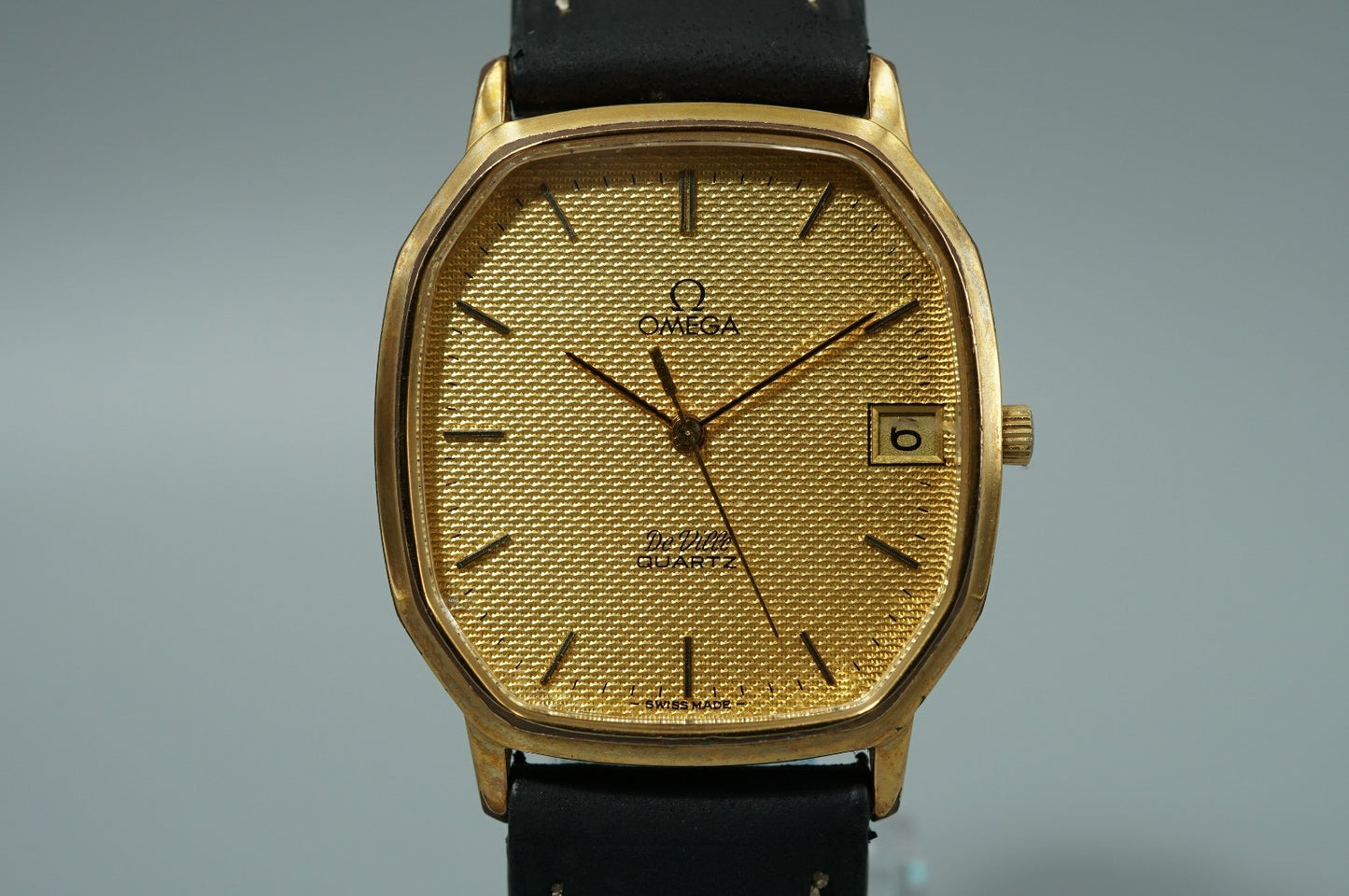 *Exc+4* Vintage 1970 OMEGA De Ville Cal.1332 Quartz Gold Octagon 31mm Mens Watch