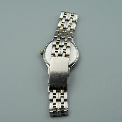 *NEAR MINT* SEIKO Exceline V110-0AA0 Quartz White Round 24mm Women,Ladies Watch