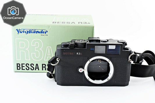 *N MINT in Box* Voigtlander BESSA R3A Black 35mm Rangefinder Film Camera JAPAN