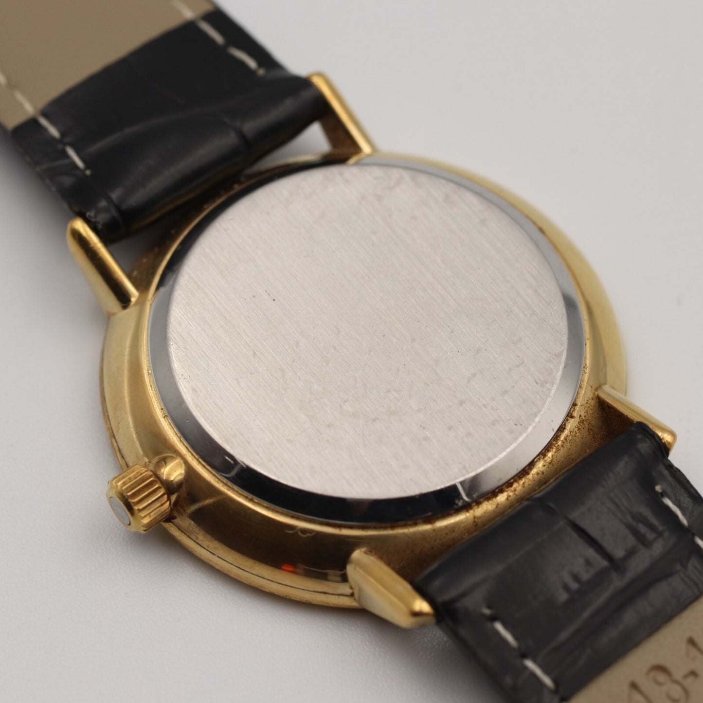 *NEAR MINT* Vintage 1980 OMEGA De Ville Cal.1330 Qz Gold Round 35mm Mens Watch