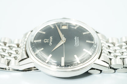 N MINT Vintage 1963 OMEGA Seamaster Cal.562 Automatic Black Dial 34mm Mens Watch