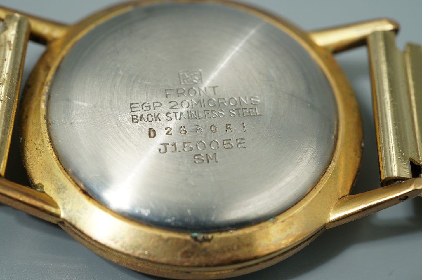 Vintage 1970 SEIKO SPORTSMAN  J15005E Hand Wind Silver Round 35mm Mens Watch